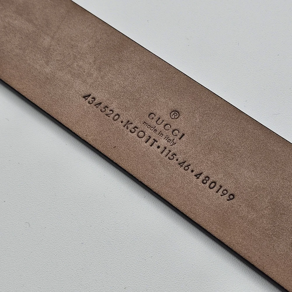 Gucci GG Supreme Kingsnake Brown Belt Size 115 46 434520 - Picture 4 of 4